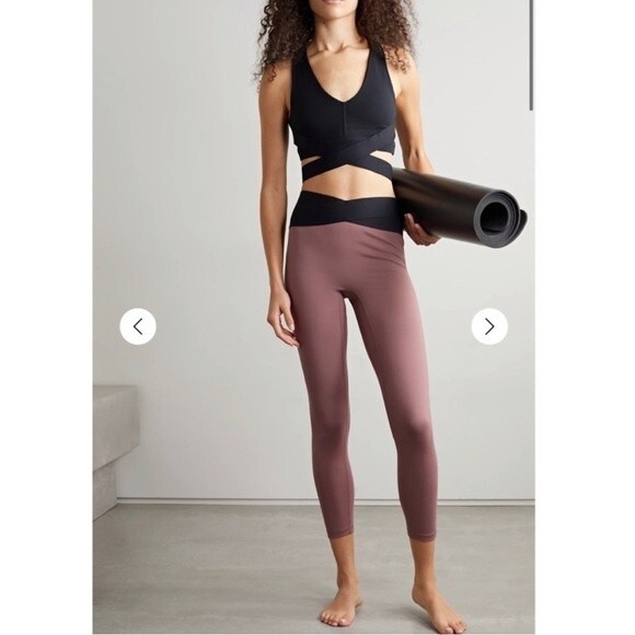 Le Ore Corso Crossover Leggings in Warm Earth Size Small - Picture 6 of 16